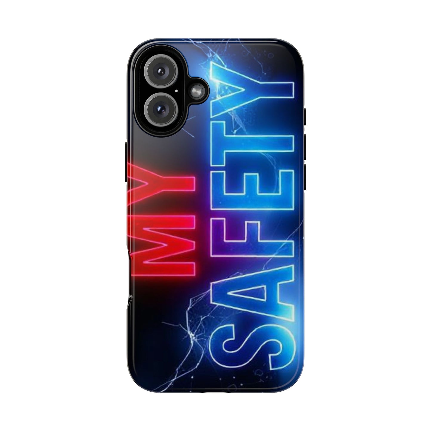 Vibrant Phone Case: 'MY SAFETY' Design for Protection and Style