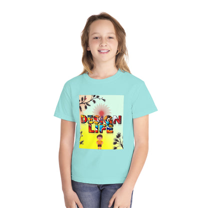 Youth Midweight Tee | Colorful Graphic Design