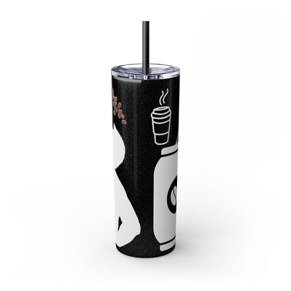 Skinny Tumbler with Straw, 20oz | Aesthetic Graphic Design