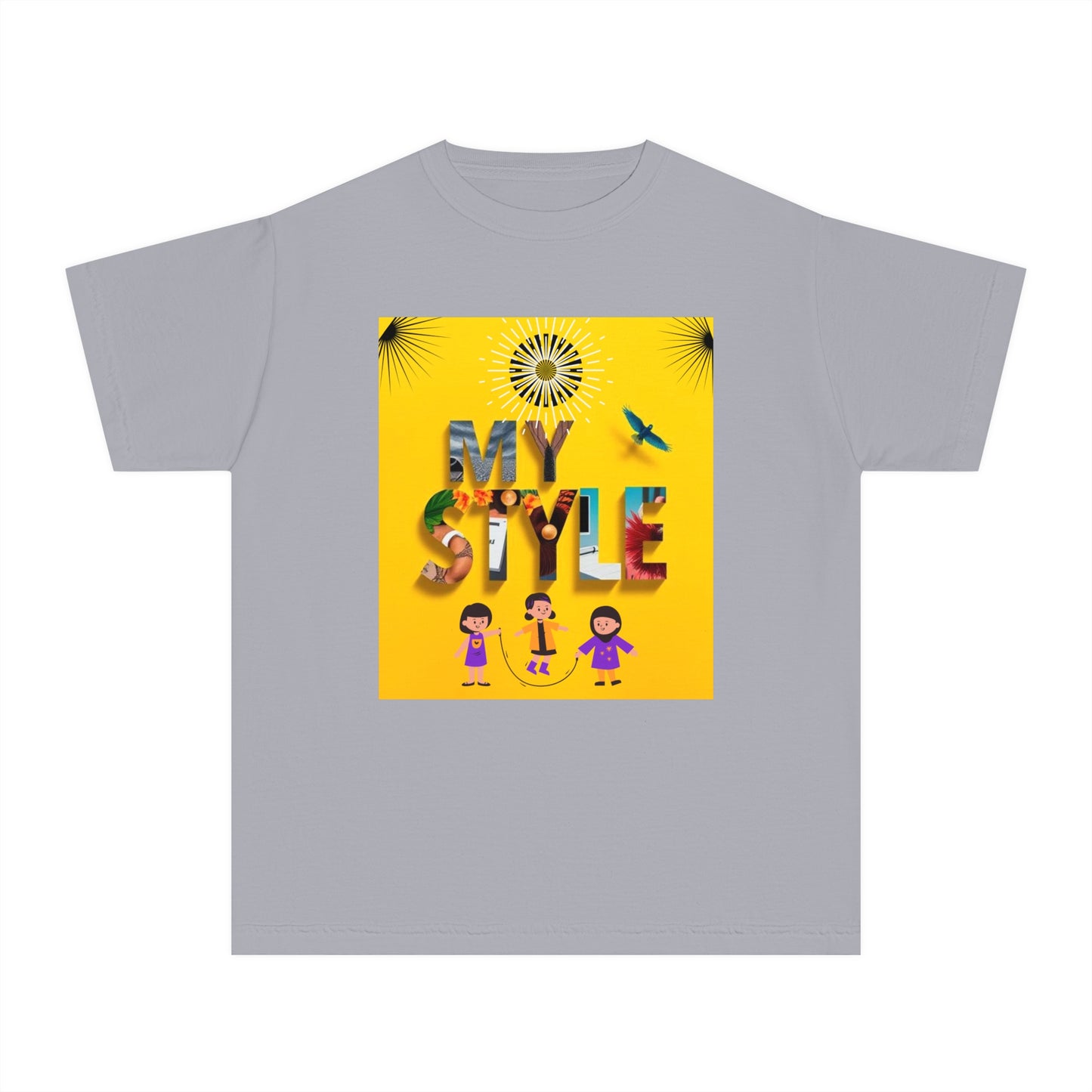 Youth Midweight Tee | Colorful Graphic Design