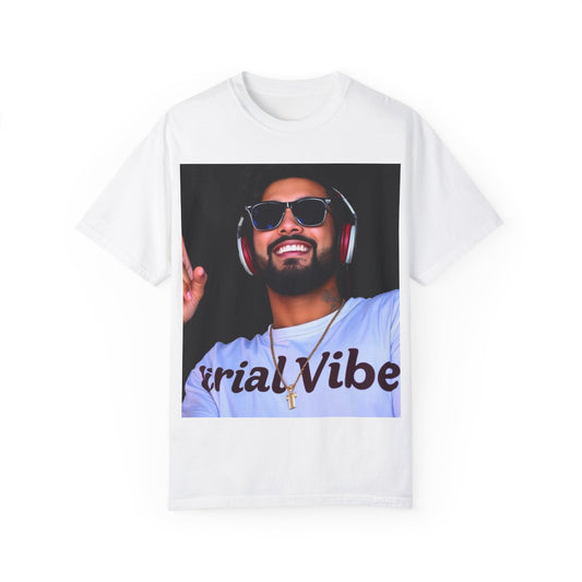 Unisex Garment-Dyed T-shirt - 'Trial Vibe' & 'Rise Higher' Inspirational Graphic Tee