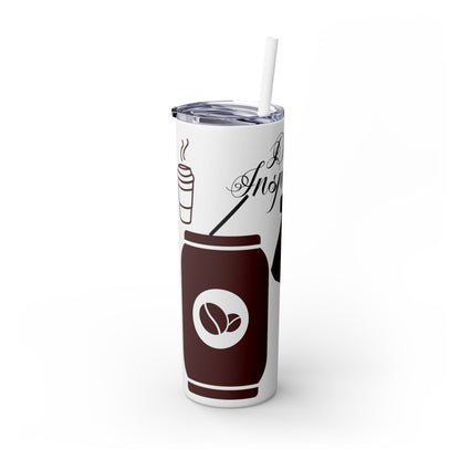 Skinny Tumbler with Straw, 20oz | Aesthetic Graphic Design