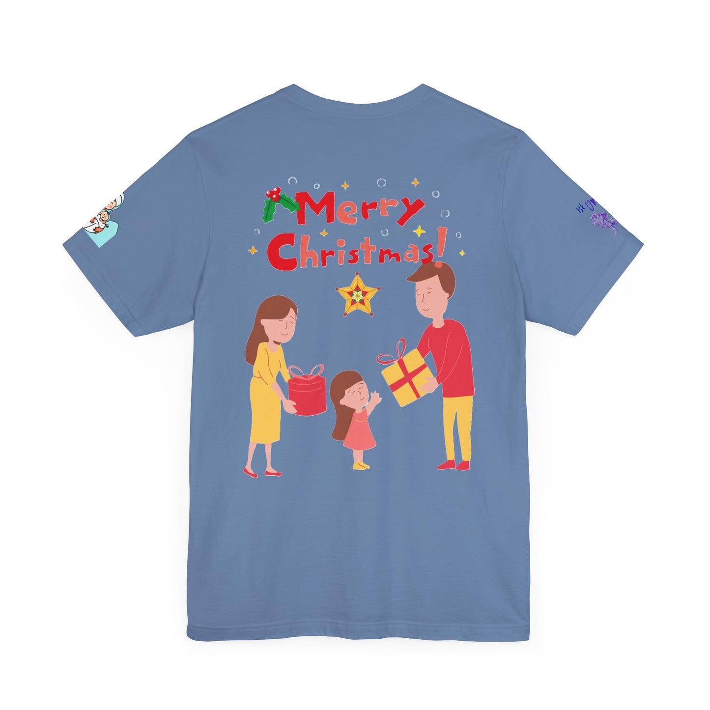 Merry Christmas Unisex Tee | Unique Graphic for Holiday by Artify Wear, OZAN Digital