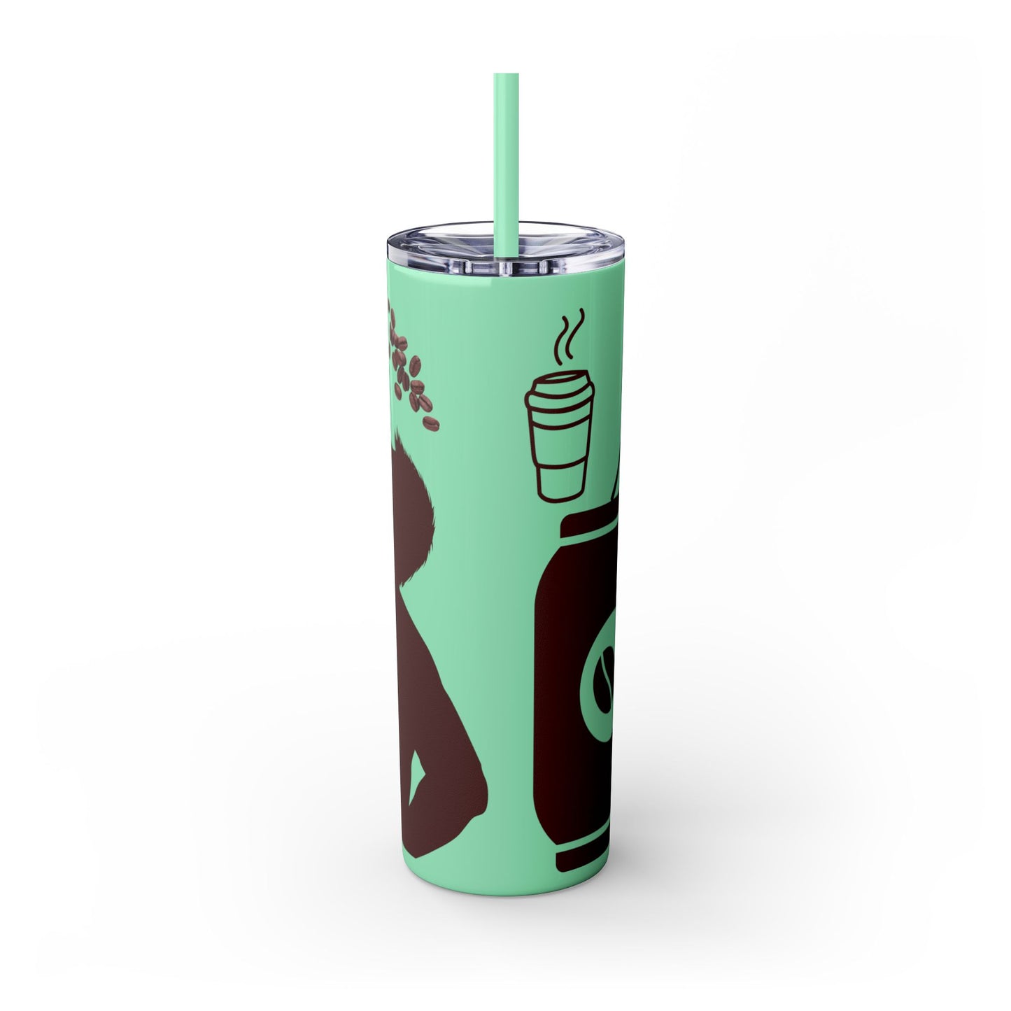 Skinny Tumbler with Straw, 20oz | Aesthetic Graphic Design