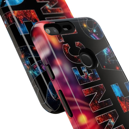 Vibrant Phone Case: 'CONNECT IDEAS' Design for Protection and Style