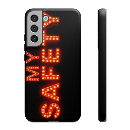 Vibrant Phone Case: 'MY SAFETY' Design for Protection and Style