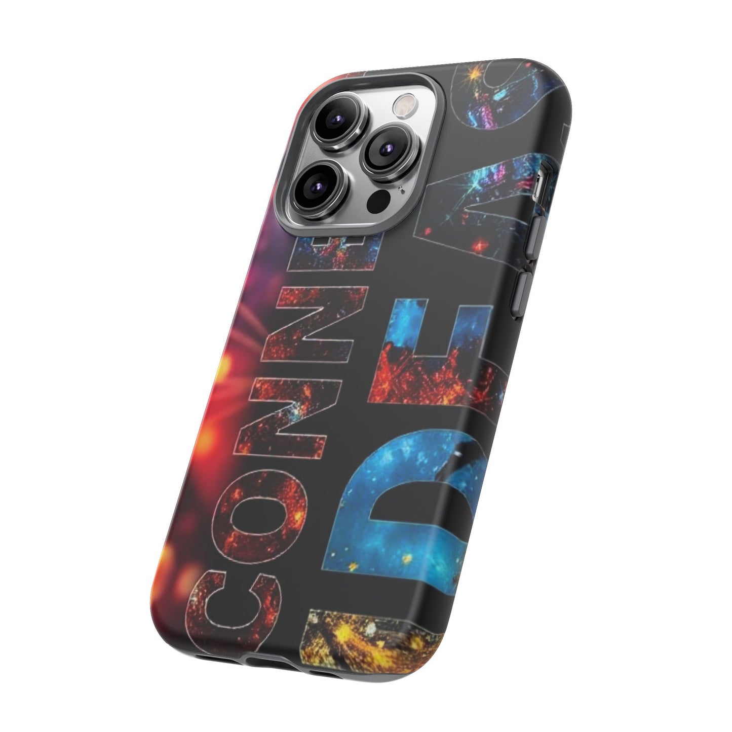 Vibrant Phone Case: 'CONNECT IDEAS' Design for Protection and Style