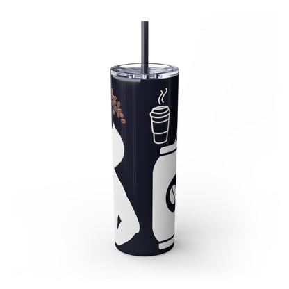 Skinny Tumbler with Straw, 20oz | Aesthetic Graphic Design