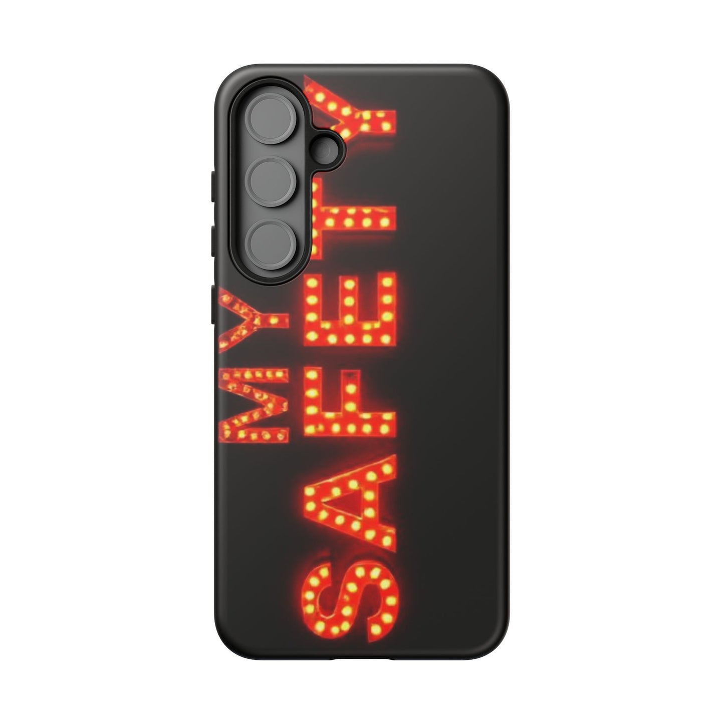 Vibrant Phone Case: 'MY SAFETY' Design for Protection and Style