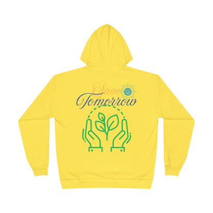 Sustainable Unisex Pullover Hoodie | 'Think Eco, Save Tomorrow' Eco-Friendly Design