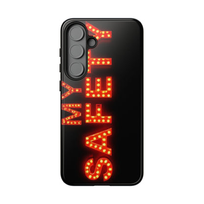 Vibrant Phone Case: 'MY SAFETY' Design for Protection and Style