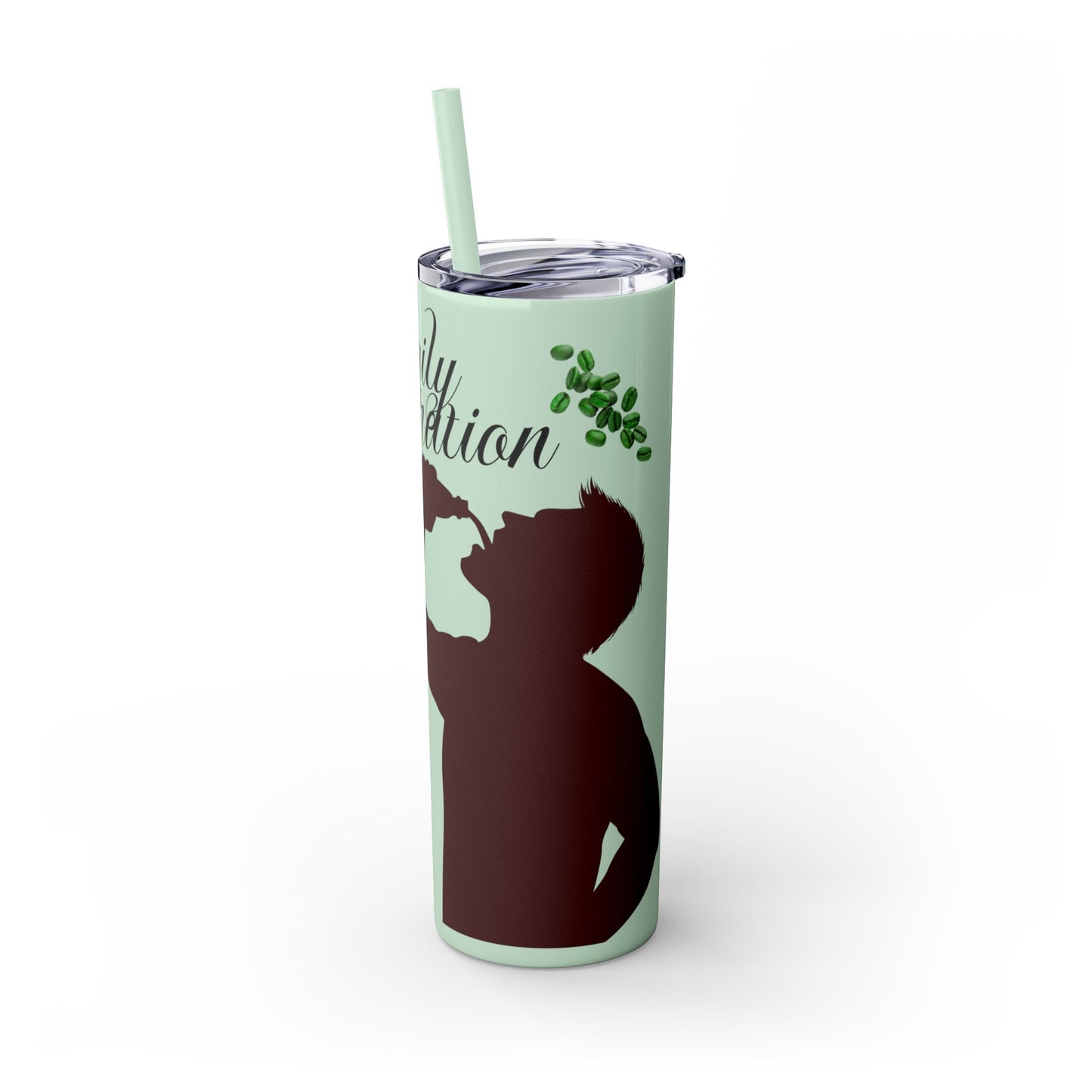 Skinny Tumbler with Straw, 20oz | Aesthetic Graphic Design