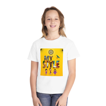 Youth Midweight Tee | Colorful Graphic Design