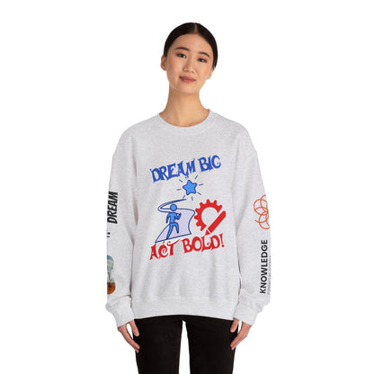 Unisex Heavy Blend Crewneck Sweatshirt | Youth Inspiring Graphic Design