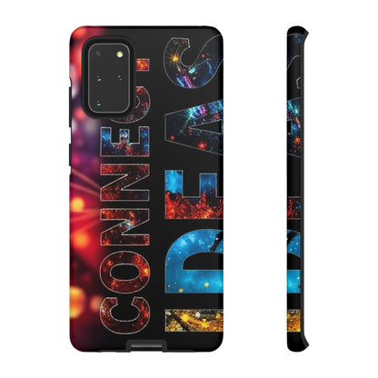 Vibrant Phone Case: 'CONNECT IDEAS' Design for Protection and Style