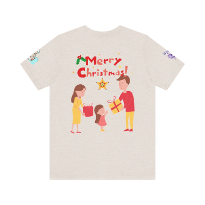 Merry Christmas Unisex Tee | Unique Graphic for Holiday by Artify Wear, OZAN Digital