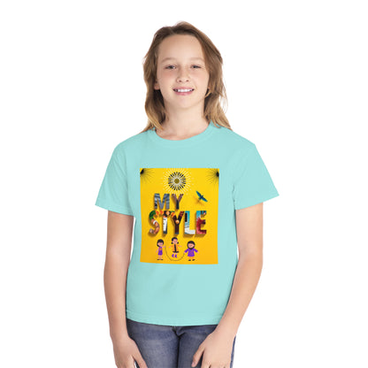 Youth Midweight Tee | Colorful Graphic Design