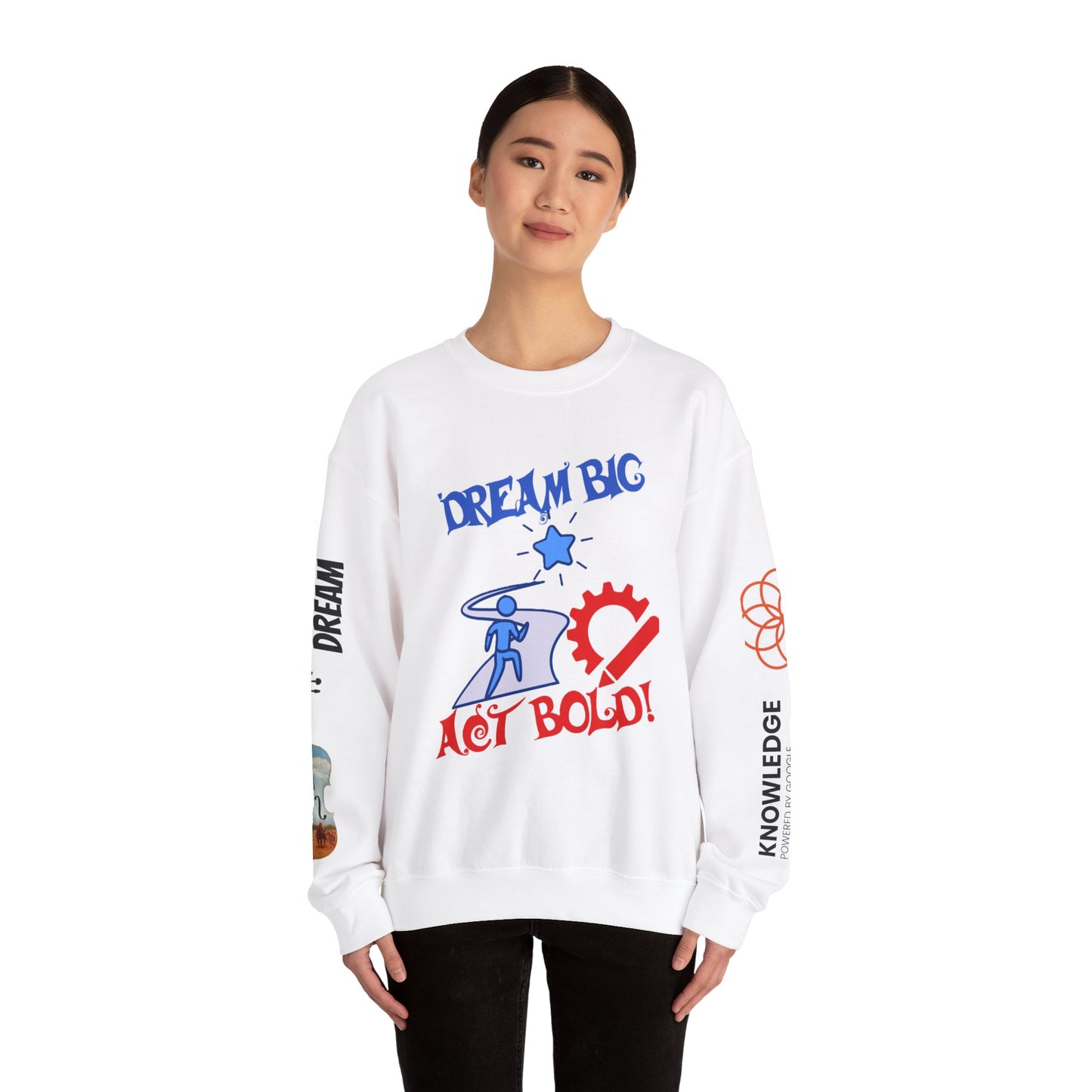 Unisex Heavy Blend Crewneck Sweatshirt | Youth Inspiring Graphic Design