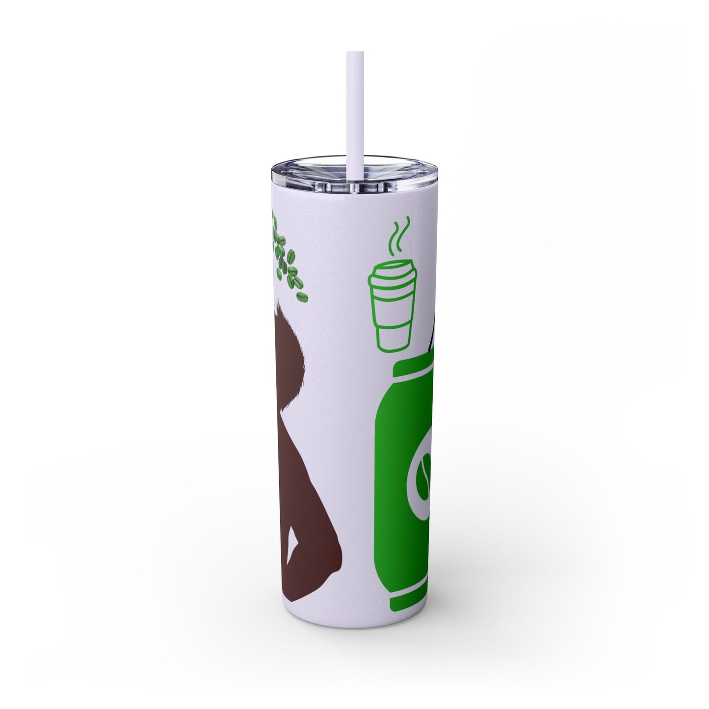 Skinny Tumbler with Straw, 20oz | Aesthetic Graphic Design