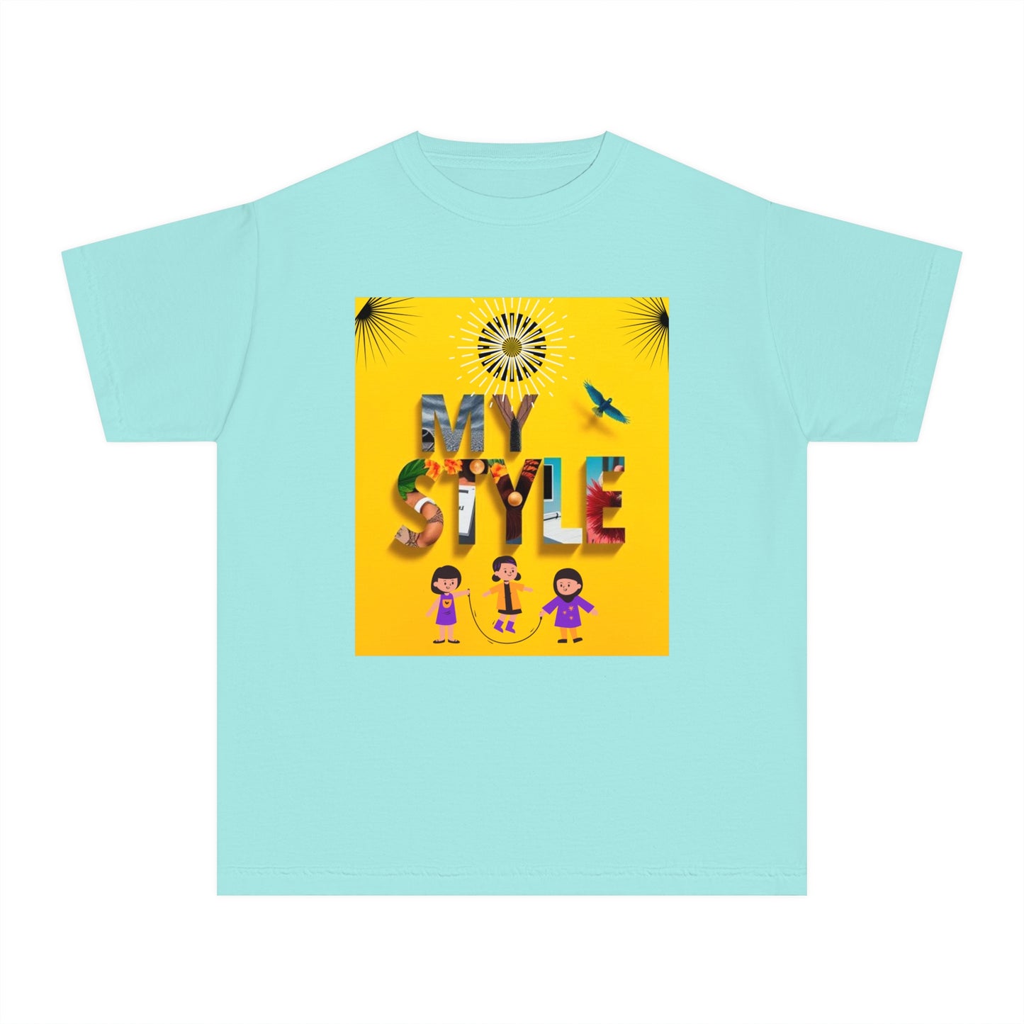 Youth Midweight Tee | Colorful Graphic Design