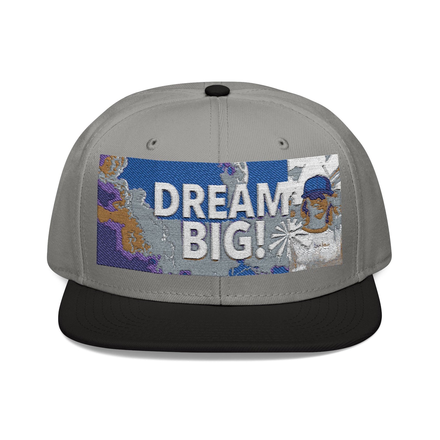 Embroidered Dream Big Snapback Hat - Stylish Cap for Dreamers