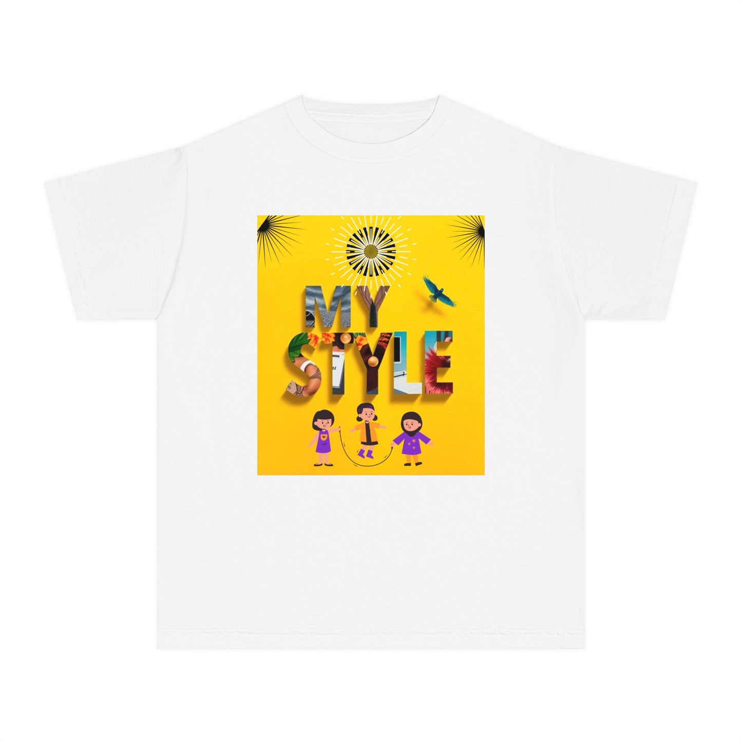 Youth Midweight Tee | Colorful Graphic Design