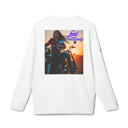 adidas Unisex Fleece Crewneck Sweatshirt | Stylish Graphic Design