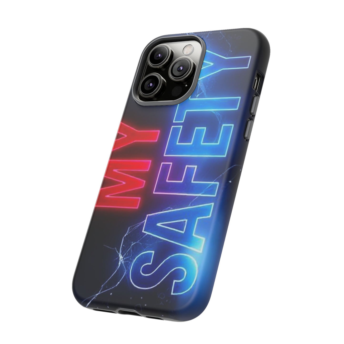 Vibrant Phone Case: 'MY SAFETY' Design for Protection and Style