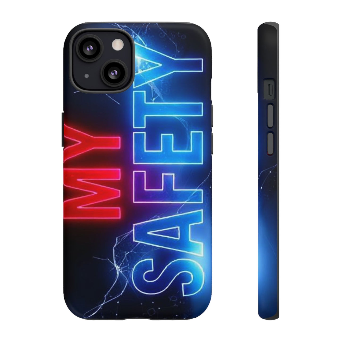 Vibrant Phone Case: 'MY SAFETY' Design for Protection and Style