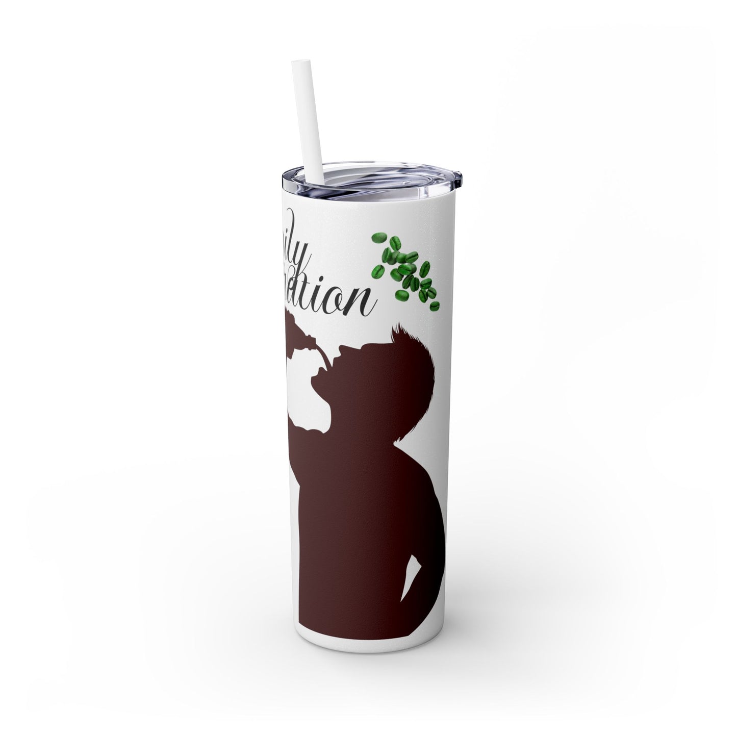 Skinny Tumbler with Straw, 20oz | Aesthetic Graphic Design