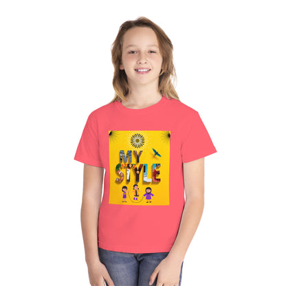 Youth Midweight Tee | Colorful Graphic Design