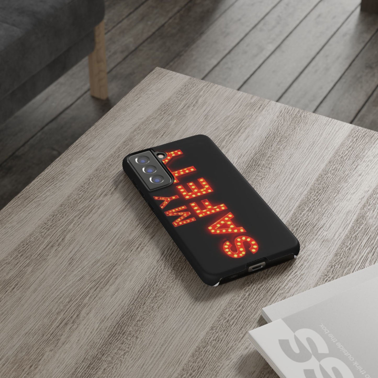 Vibrant Phone Case: 'MY SAFETY' Design for Protection and Style