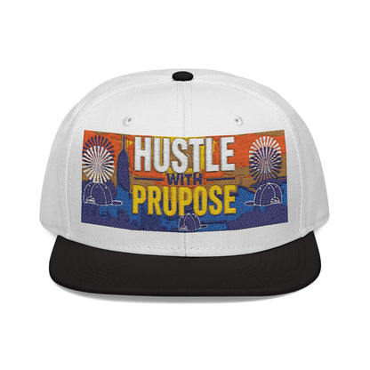 Hustle with Purpose Snapback Hat - Stylish Embroidered Cap for Motivated Individuals