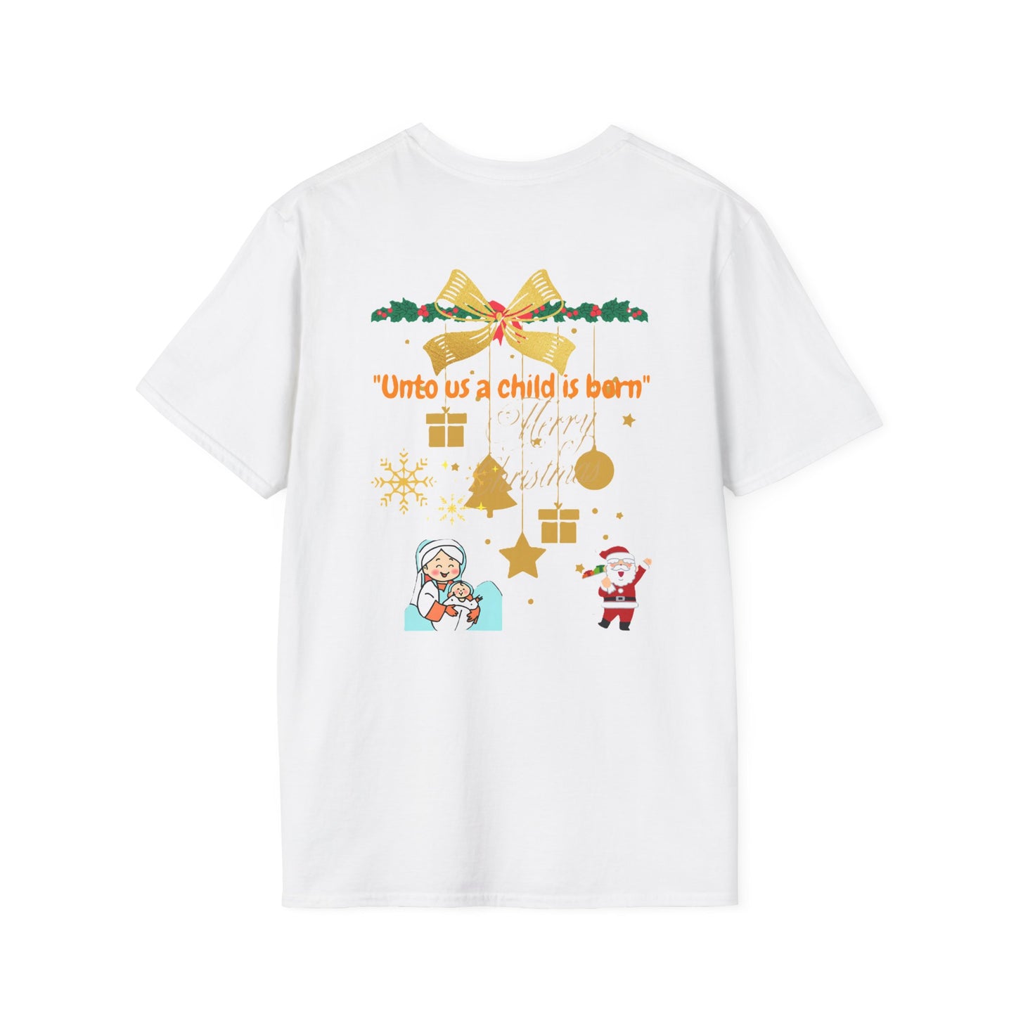 "Festive Christmas Unisex Softstyle T-Shirt | Exclusive Artify Design Holiday Apparel"