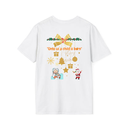 "Festive Christmas Unisex Softstyle T-Shirt | Exclusive Artify Design Holiday Apparel"