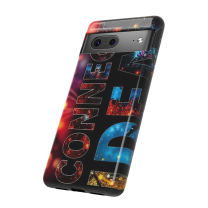 Vibrant Phone Case: 'CONNECT IDEAS' Design for Protection and Style