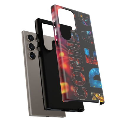 Vibrant Phone Case: 'CONNECT IDEAS' Design for Protection and Style