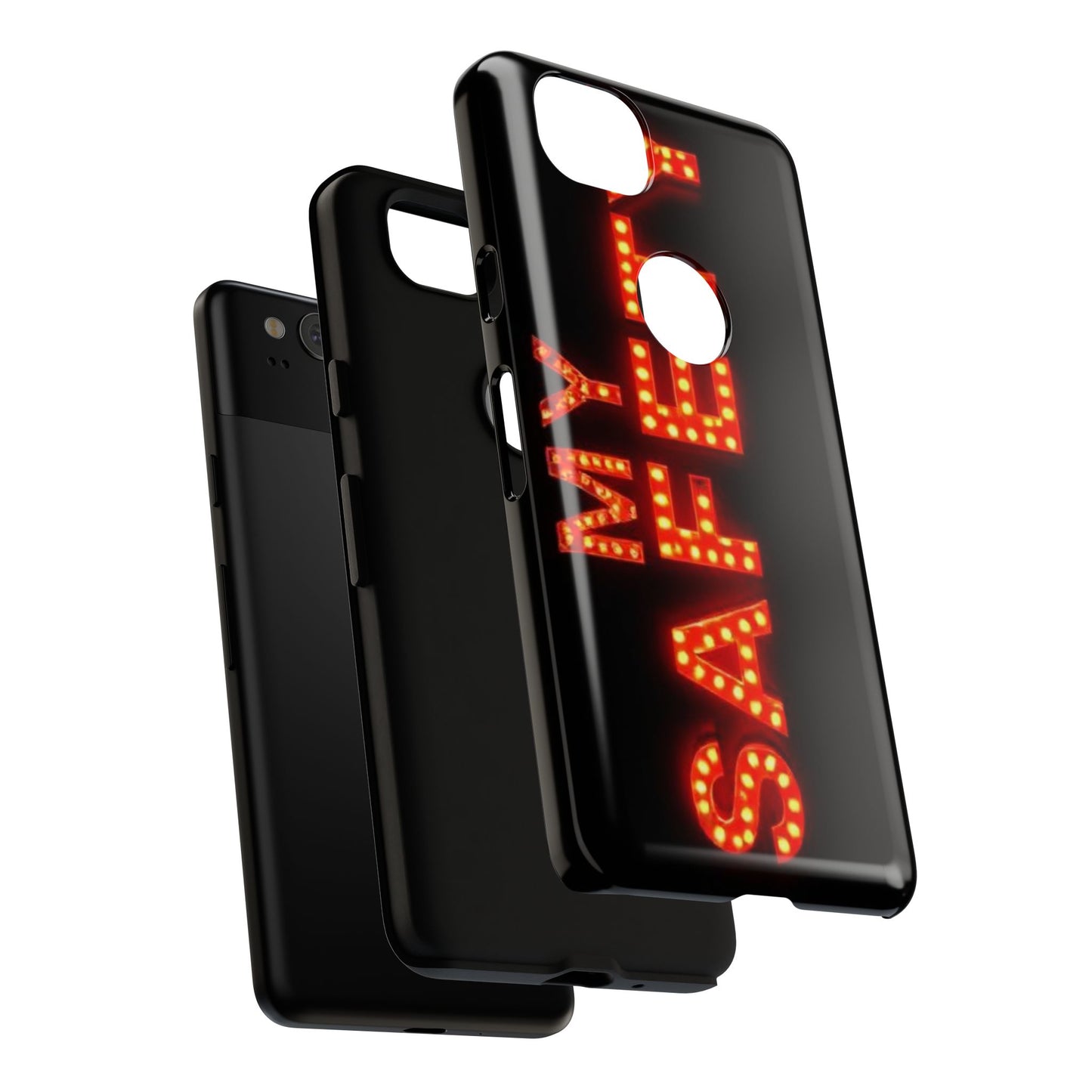 Vibrant Phone Case: 'MY SAFETY' Design for Protection and Style