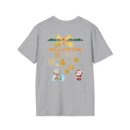 "Festive Christmas Unisex Softstyle T-Shirt | Exclusive Artify Design Holiday Apparel"