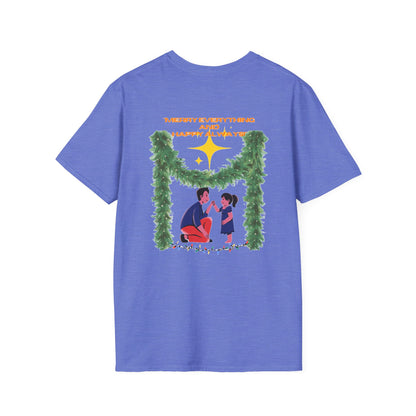 "Festive Christmas Unisex Softstyle T-Shirt | Exclusive Artify Design Holiday Apparel"