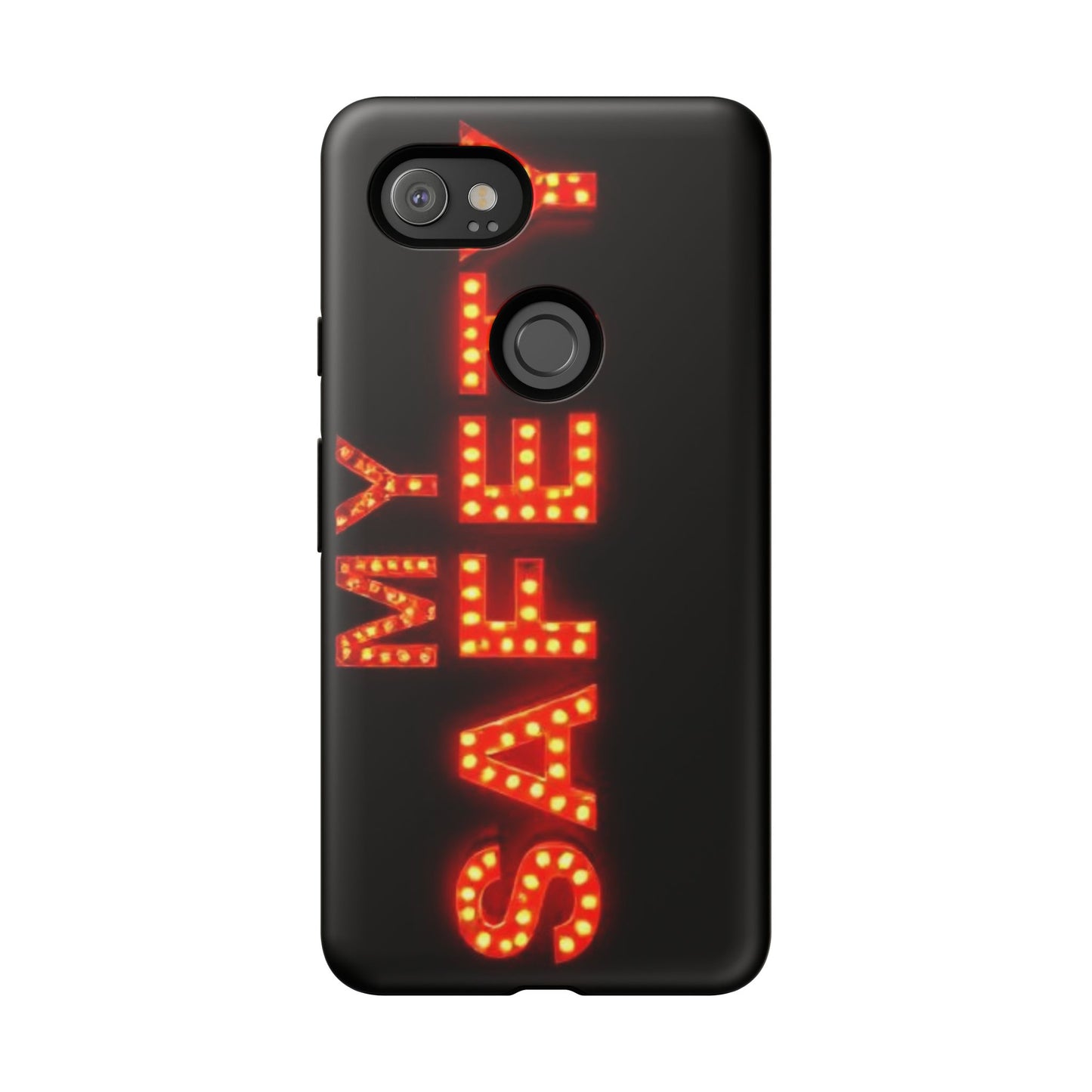 Vibrant Phone Case: 'MY SAFETY' Design for Protection and Style