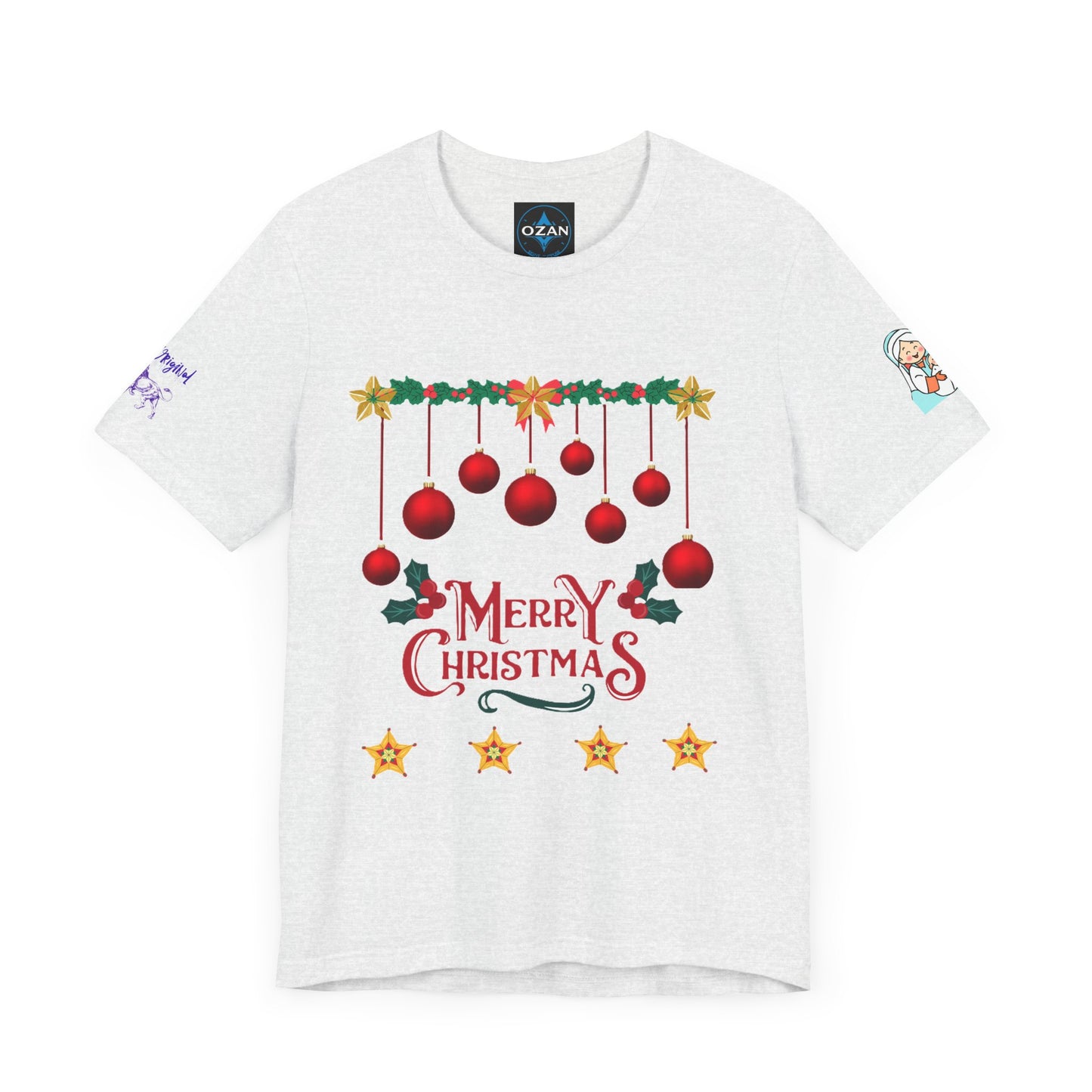 Merry Christmas Unisex Tee | Unique Graphic for Holiday by Artify Wear, OZAN Digital