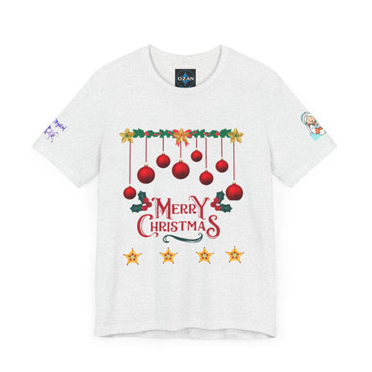 Merry Christmas Unisex Tee | Unique Graphic for Holiday by Artify Wear, OZAN Digital