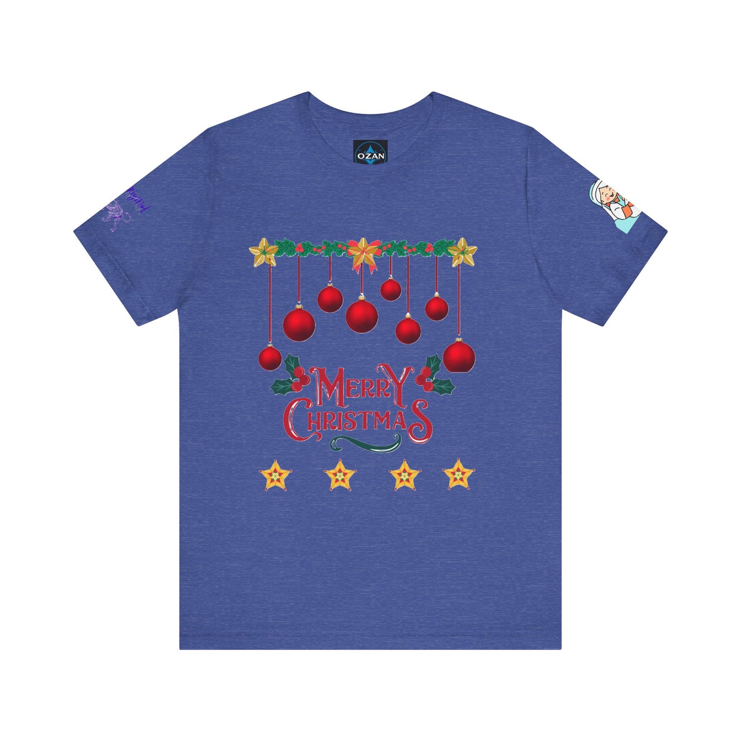 Merry Christmas Unisex Tee | Unique Graphic for Holiday by Artify Wear, OZAN Digital