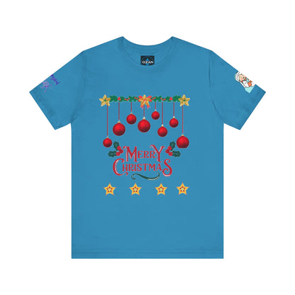 Merry Christmas Unisex Tee | Unique Graphic for Holiday by Artify Wear, OZAN Digital