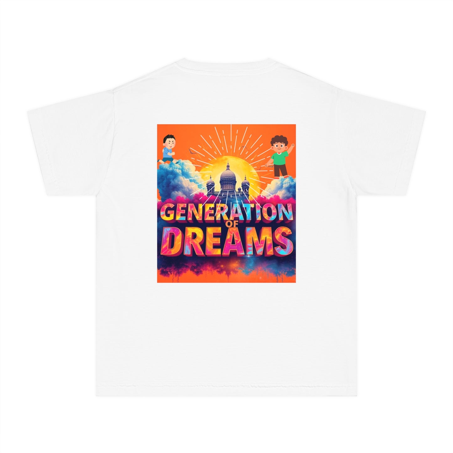 Youth Midweight Tee | Colorful Graphic Design