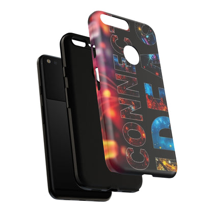 Vibrant Phone Case: 'CONNECT IDEAS' Design for Protection and Style