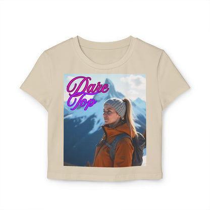 Women's Baby Tee - Trendy Graphic Tee for Young Adults | Dare Top & Viral Vibes