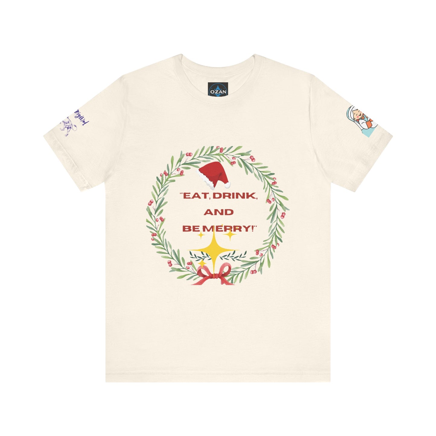 Merry Christmas Unisex Tee | Unique Graphic for Holiday by Artify Wear,  OZAN Digital