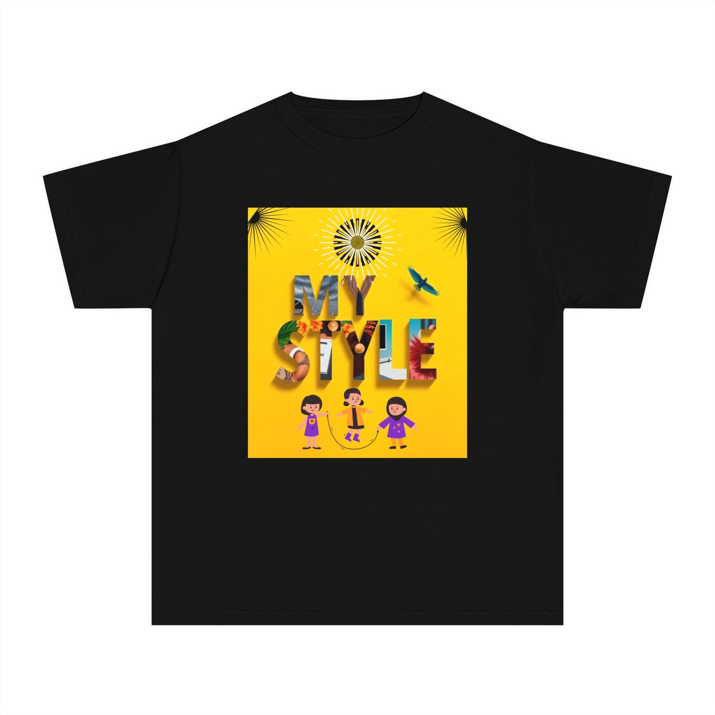 Youth Midweight Tee | Colorful Graphic Design